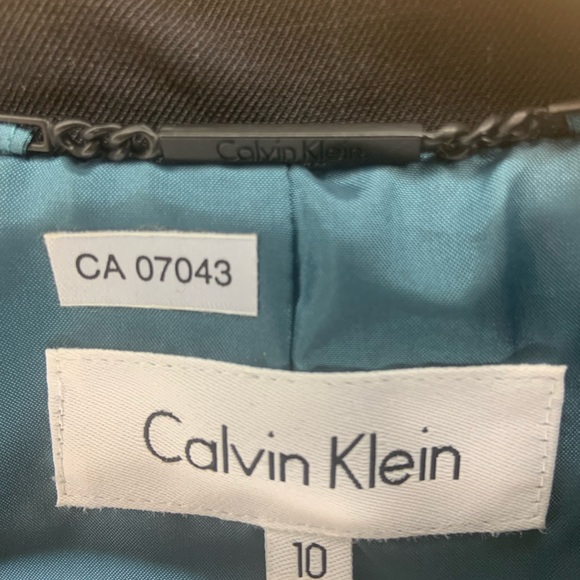NWT size 10 Calvin Klein women’s gray blazer - Picture 3 of 6